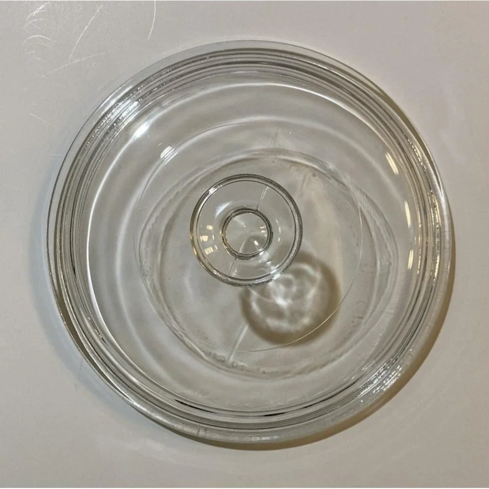 Pyrex Round Clear Glass Lid G 5 C Casserole Replacement Lid Round Handle. 7.5